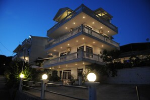 Front of property – evening/night