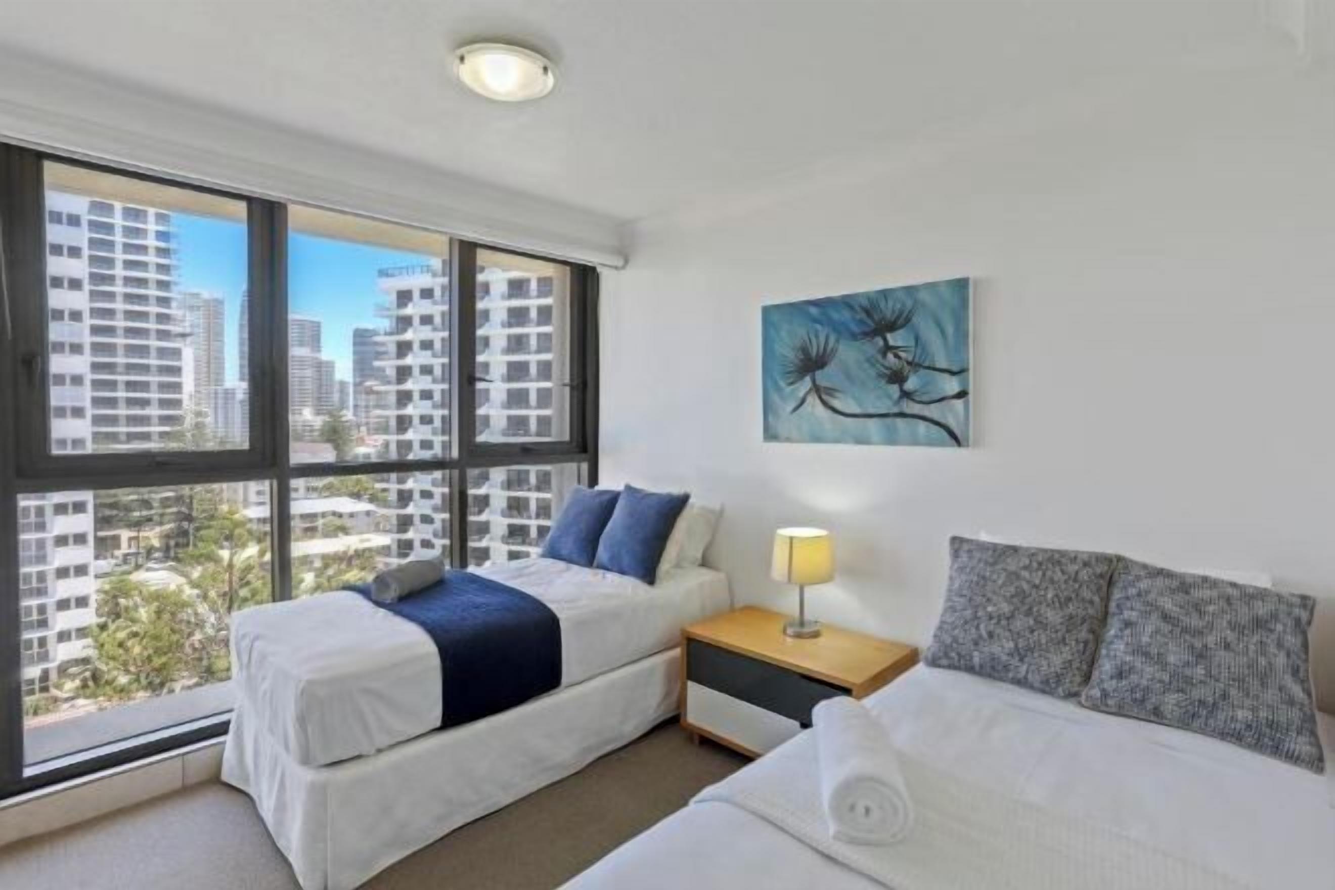 Individually decorated, individually furnished, iron/ironing board