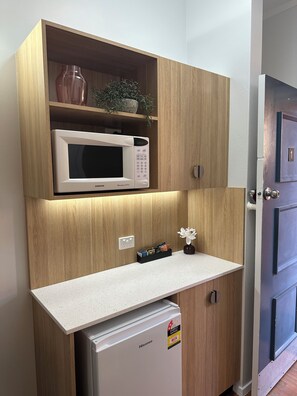 Premium Double Room | Premium bedding, desk, soundproofing, iron/ironing board