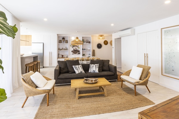 Apartment Two (3 Bedrooms) | Living area | Flat-screen TV, DVD player, iPod dock