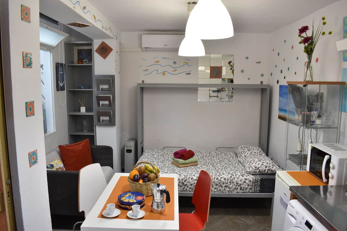 Economy Studio, 1 Double Bed with Sofa bed, Terrace, Courtyard View | Premium bedding, down duvets, in-room safe, laptop workspace