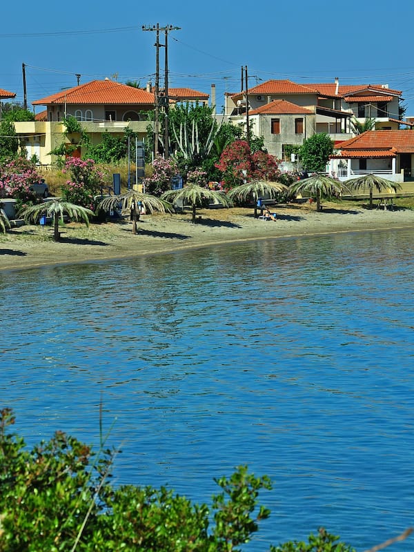 Beach nearby, beach umbrellas
