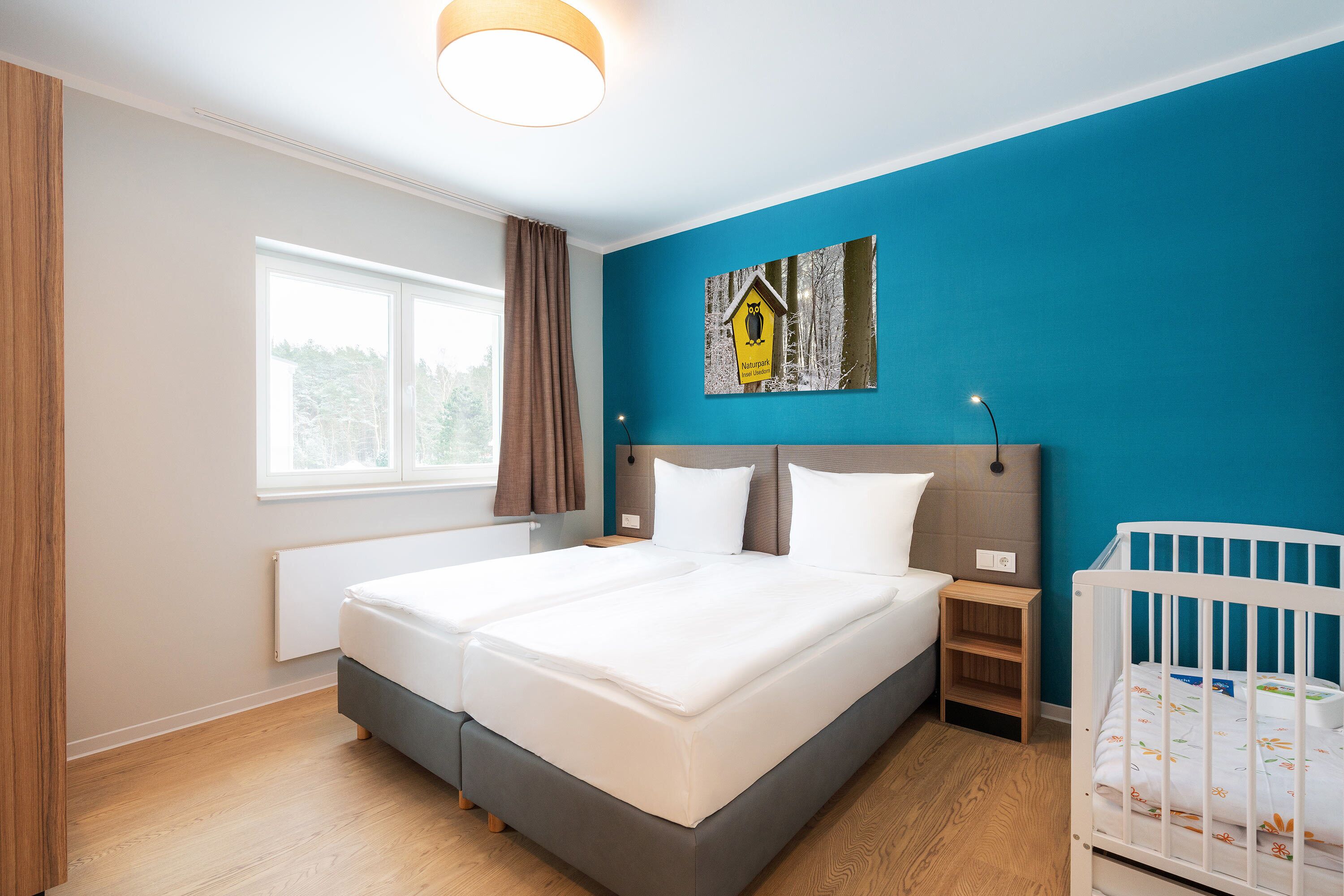 family suite maisonette | in-room safe, iron/ironing board, travel cot, free wifi