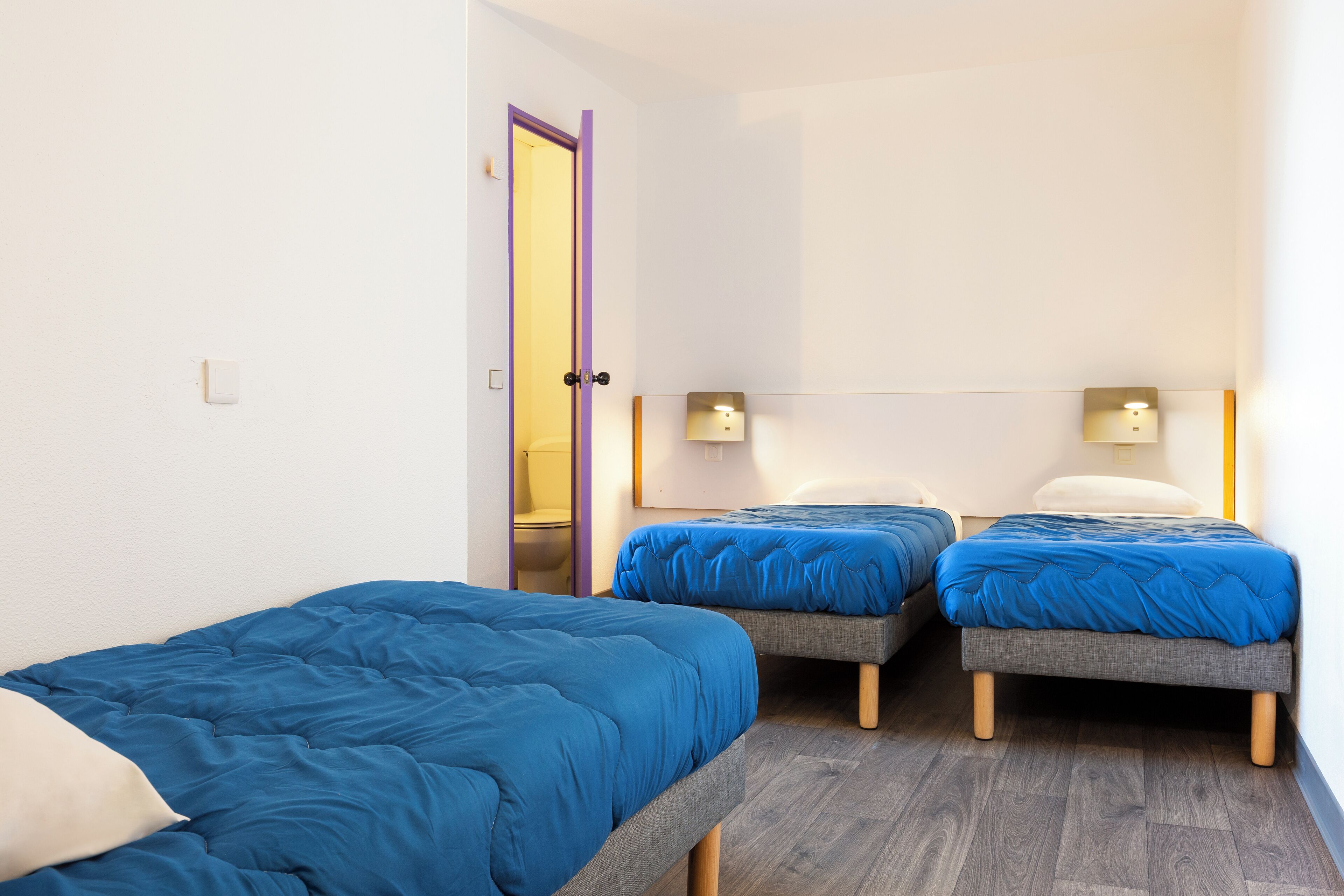 Desk, blackout curtains, free WiFi, bed sheets