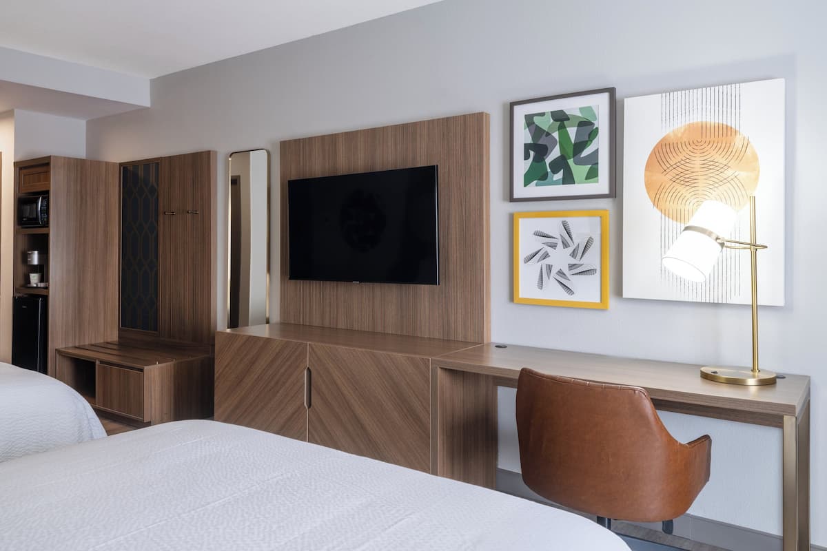 Standard Room, 2 Queen Beds | 1 bedroom, in-room safe, desk, blackout curtains