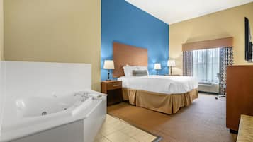 Standard Room, 1 King Bed, Non Smoking, Jetted Tub | Desk, iron/ironing board, cribs/infant beds, free WiFi
