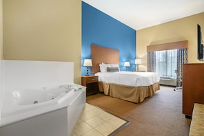 Standard Room, 1 King Bed, Non Smoking, Jetted Tub | Desk, iron/ironing board, cribs/infant beds, free WiFi