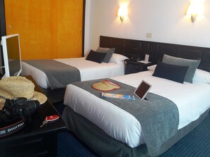 Minibar, wifi gratis y ropa de cama