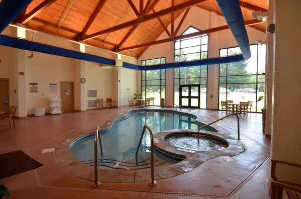 Indoor pool, outdoor pool - Twin Falls Resort State Park (Saulsville)