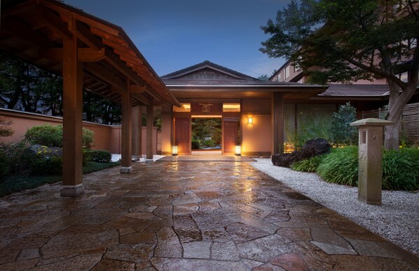 Front of property – evening/night