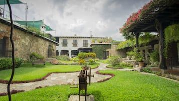 Outdoor wedding area