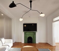 Apartamento luxo, 2 quartos | Área de estar | TV de tela plana