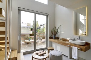 Loft Suite | Living area | 32-inch LCD TV with digital channels