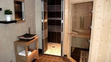 Sauna, hot tub, pemandian Turki/hammam, dan refleksiologi