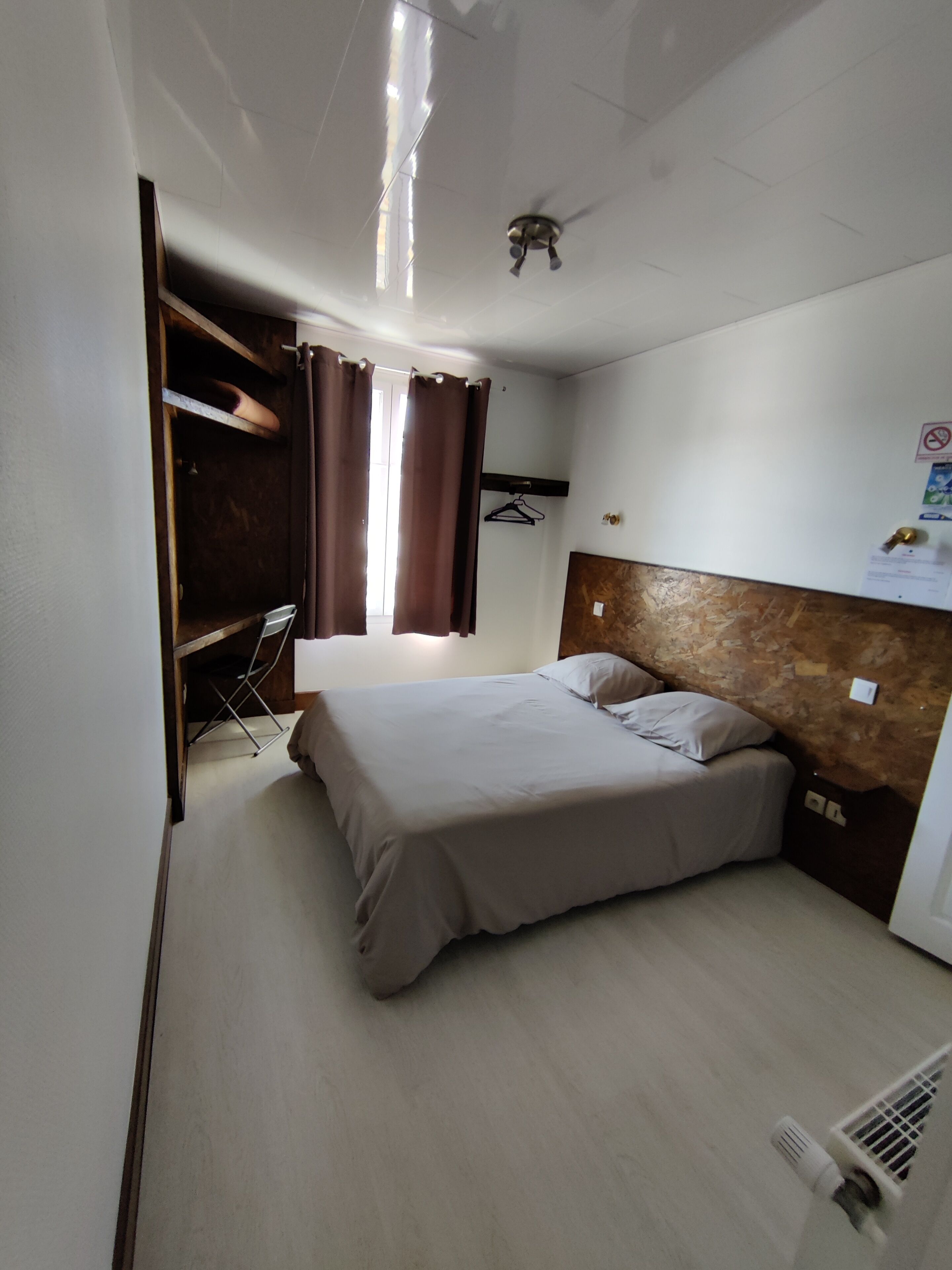 individually decorated, desk, blackout curtains, soundproofing