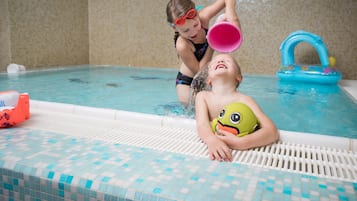 2 indoor pools, seasonal outdoor pool, pool umbrellas, sun loungers