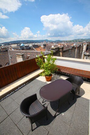 Chambre panoramique double, terrasse | Terrasse/patio