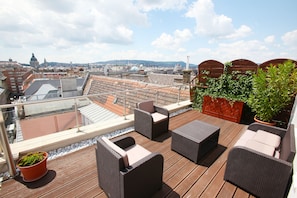 Panoramic Apartment, Terrace | Terrace/patio - Medos Hotel (Budapest)