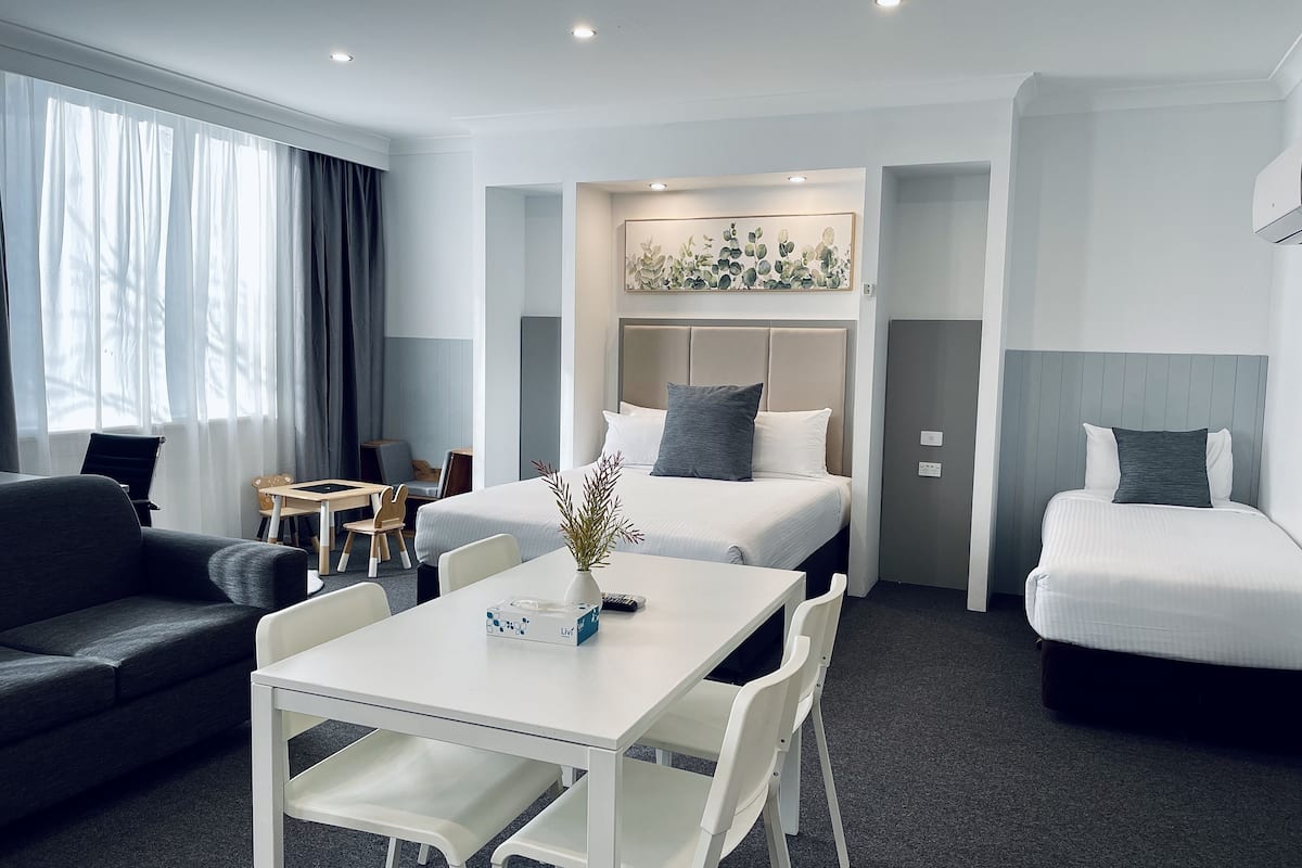 superior suite | 1 bedroom, in-room safe, desk, blackout curtains