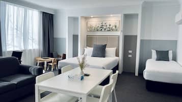 In-room safe, desk, blackout drapes, iron/ironing board