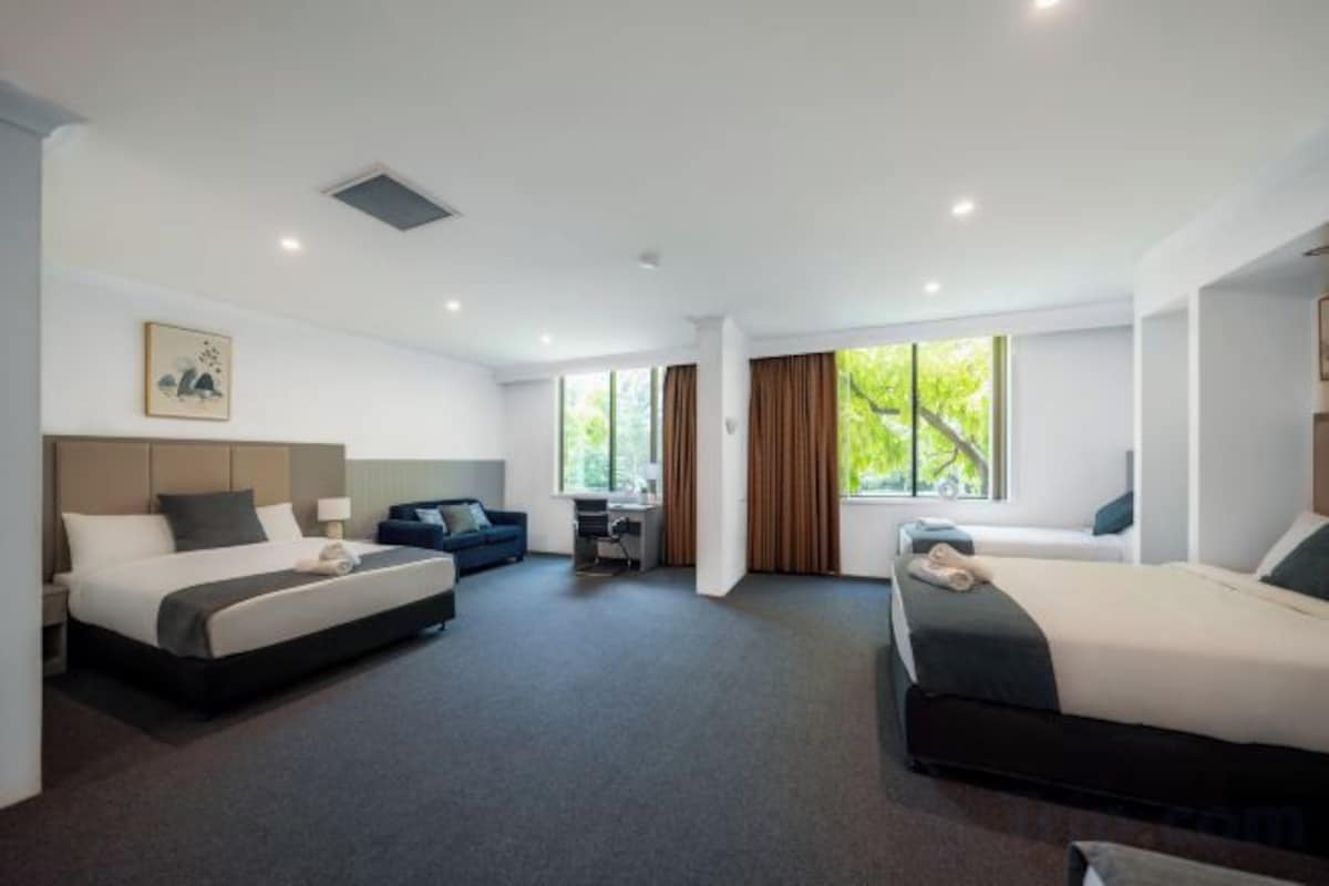 In-room safe, desk, blackout curtains, iron/ironing board