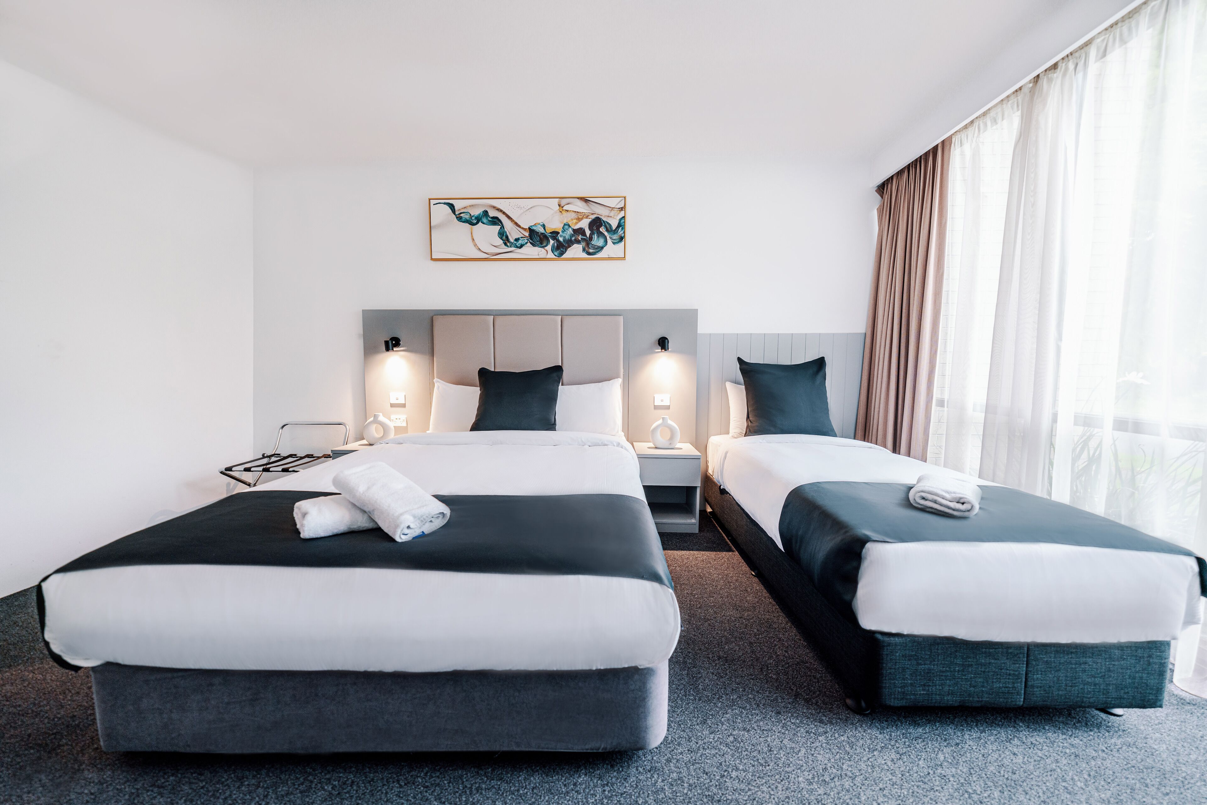 queen single twin room | 1 bedroom, in-room safe, desk, blackout curtains