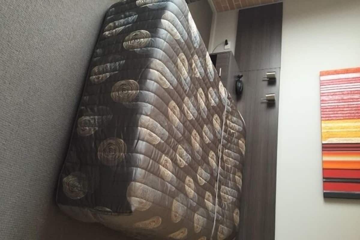 Premium bedding, desk, blackout curtains, soundproofing