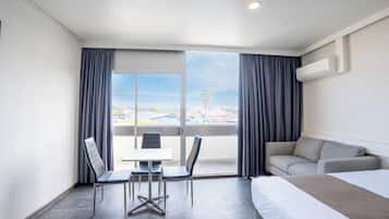 Superior Queen Town View | 1 bedroom, desk, laptop workspace, blackout drapes