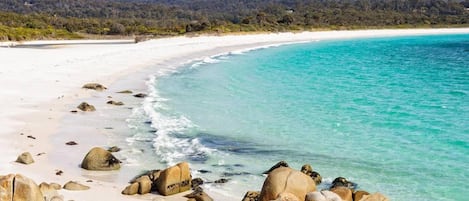 Beach nearby, white sand