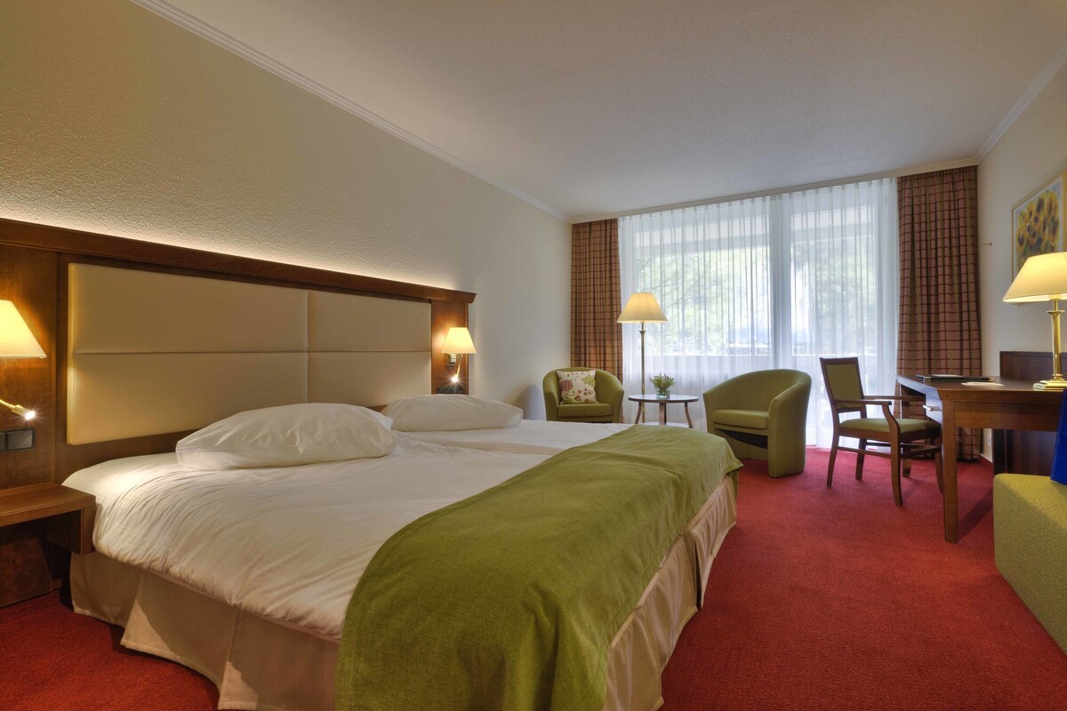 Comfort-Doppelzimmer, 2 Einzelbetten, Bergblick