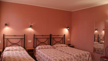 Triple Room | Down comforters, desk, blackout drapes, free WiFi