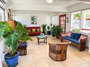 Sala de estar en el lobby