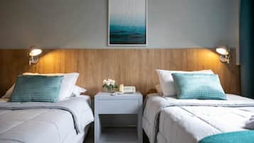 Premium bedding, pillow-top beds, in-room safe, desk