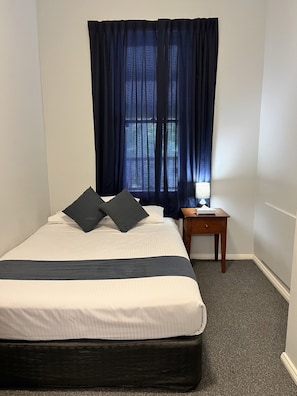 1 bedroom, pillow-top beds, blackout curtains, iron/ironing board