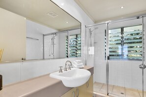 Free toiletries, hair dryer, towels