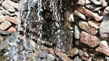 Una cascada que se precipita sobre una pared de piedra.