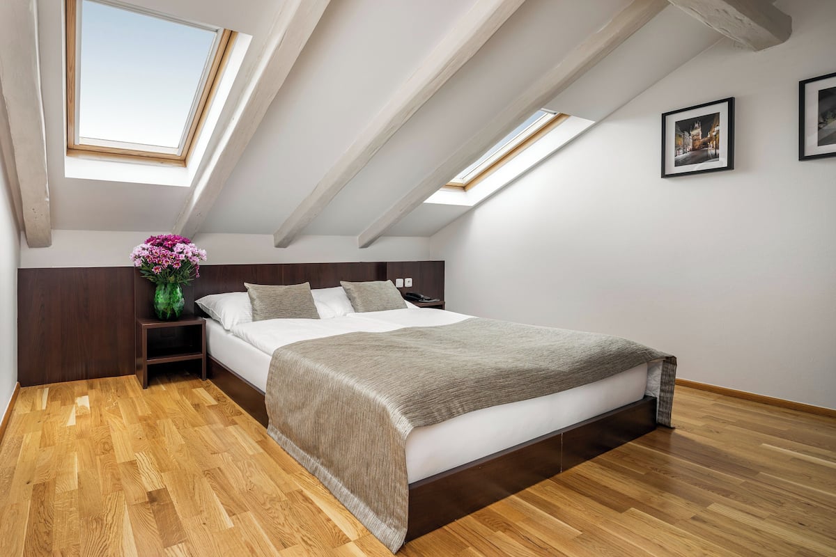 Attic Double Room | Minibar, in-room safe, iron/ironing board, free WiFi