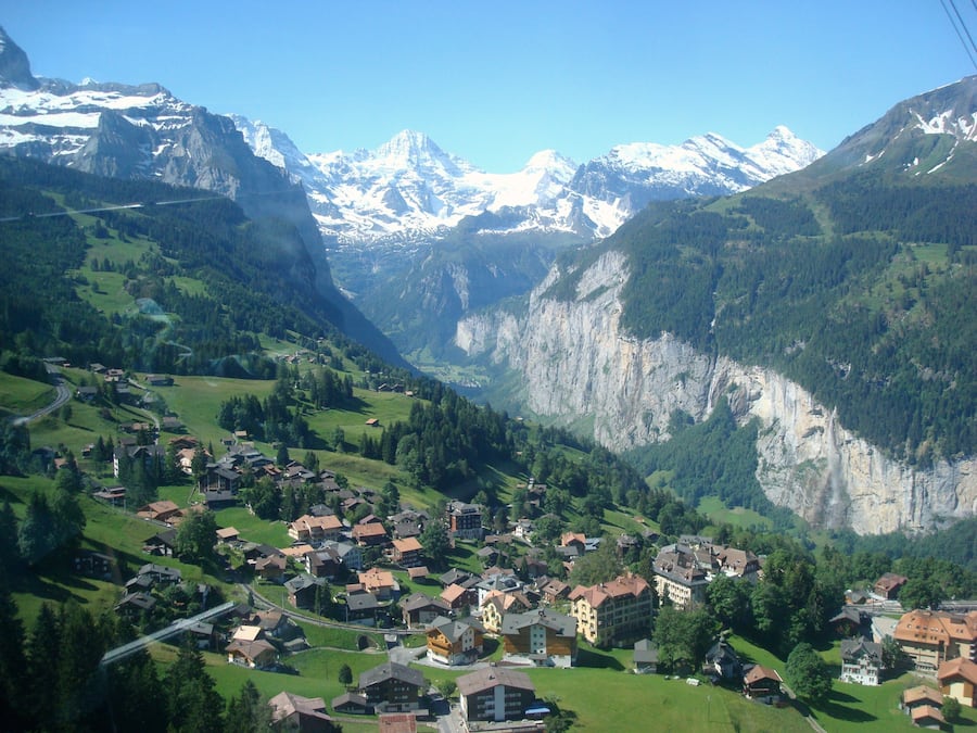 Vue sur les montagnes