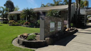 Overnatningsstedets indgangsparti