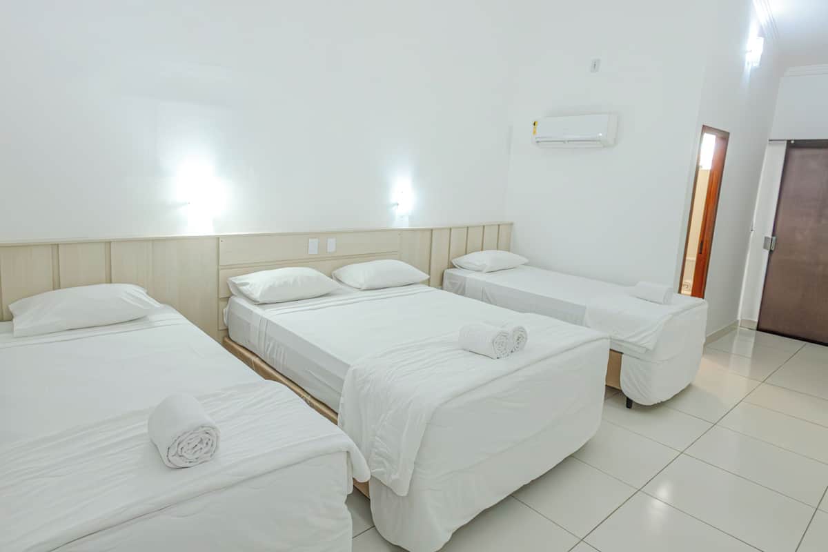 Blackout curtains, free WiFi, bed sheets