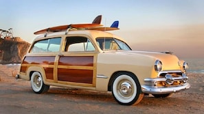 Beach umbrellas, beach towels