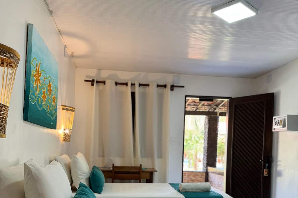 1 slaapkamer, een minibar, een strijkplank/strijkijzer, gratis wifi