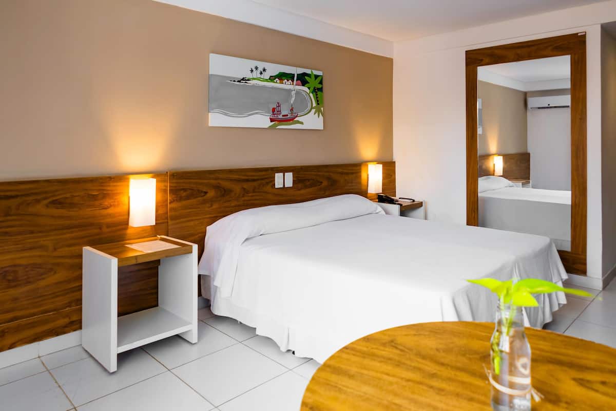 Cofres nos quartos, cortinas blackout
