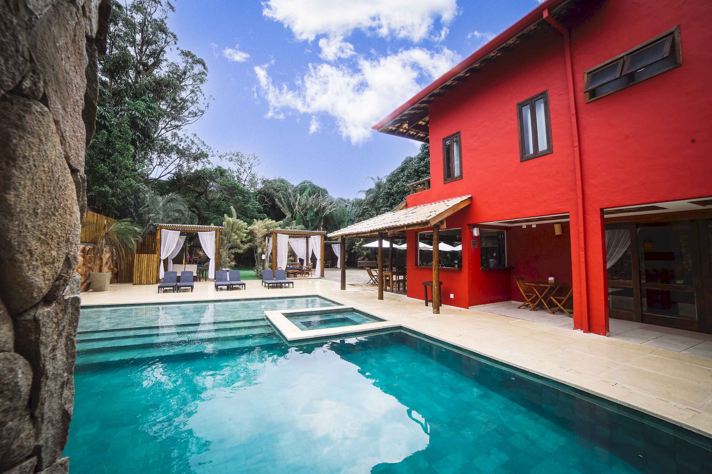 Outdoor pool, open 9:00 AM to 9:00 PM, sun loungers