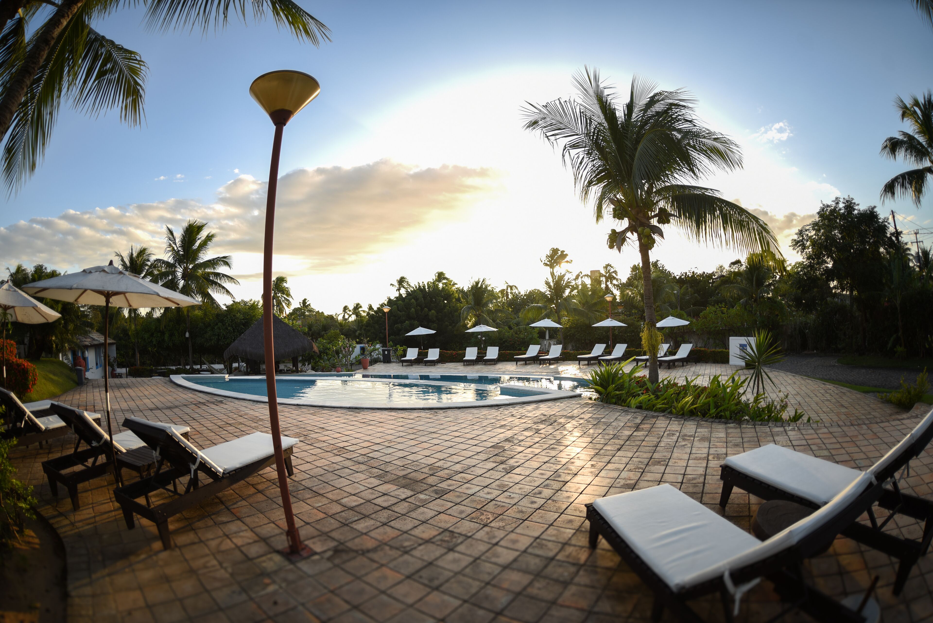 2 outdoor pools, pool umbrellas, pool loungers