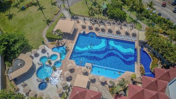 Outdoor pool, open 8:00 AM to 9:00 PM, sun loungers