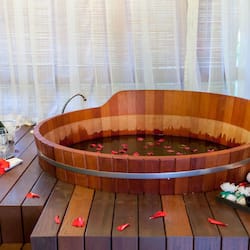 Couples treatment rooms, body treatments, hot stone massages, facials
