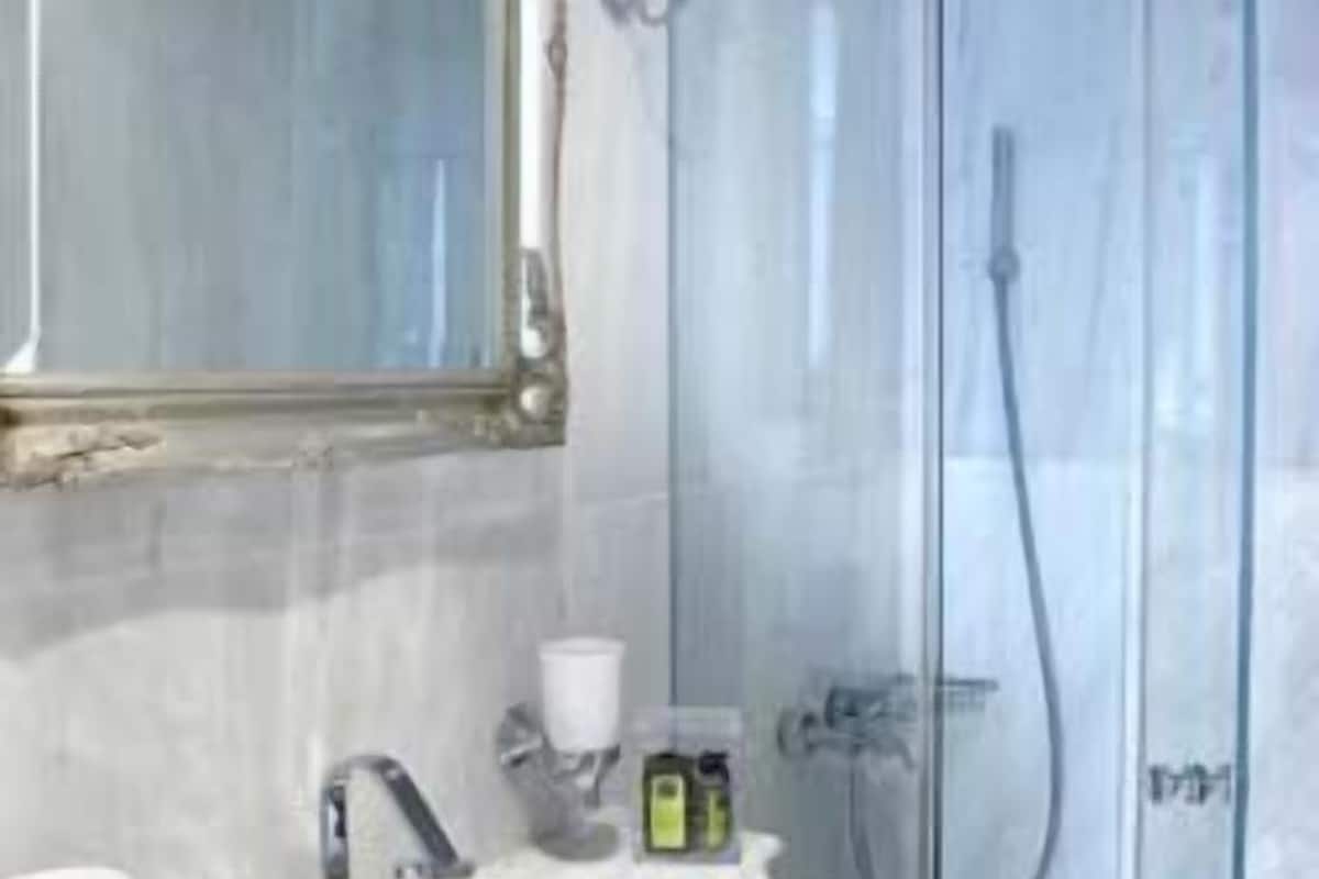 shower, designer toiletries, hair dryer, bathrobes