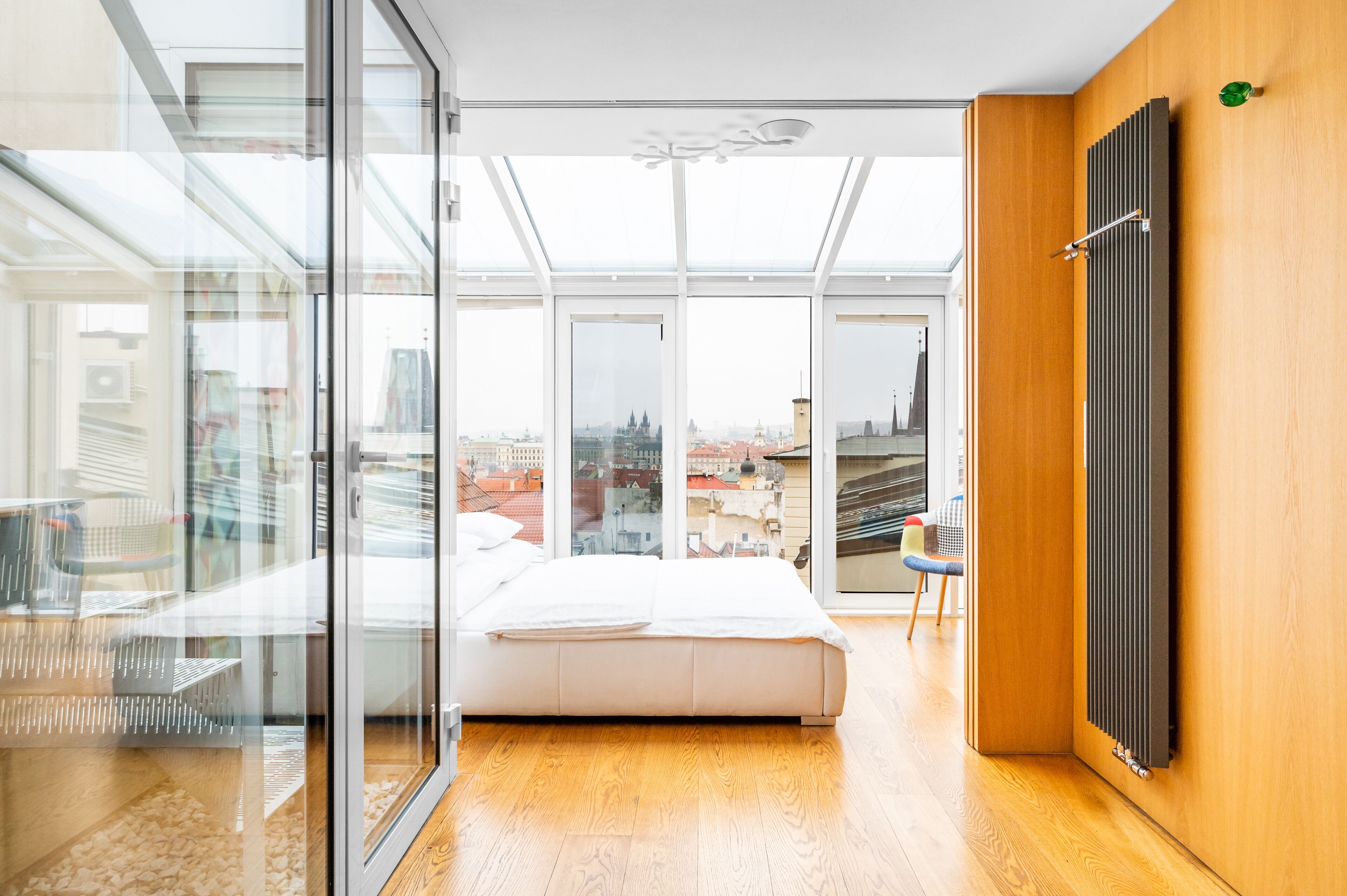 Penthouse Apartment | Frette Italian sheets, premium bedding, Select Comfort beds, minibar