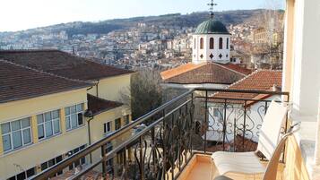 Tremannsrom – familie, flere senger | Utsikt fra rommet